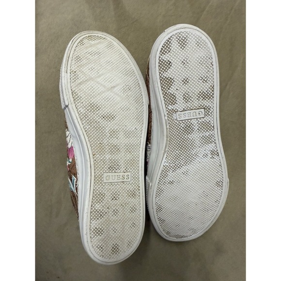 Guess Womens Loven Multicolor Floral Lace-Up Sneaker Shoes. Sz 7M. NO SHOELACES - Picture 8 of 14